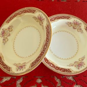 Noritake Mystery #36 pattern Berry Bowls - set of 2, Dessert, Fruit bowl, floral